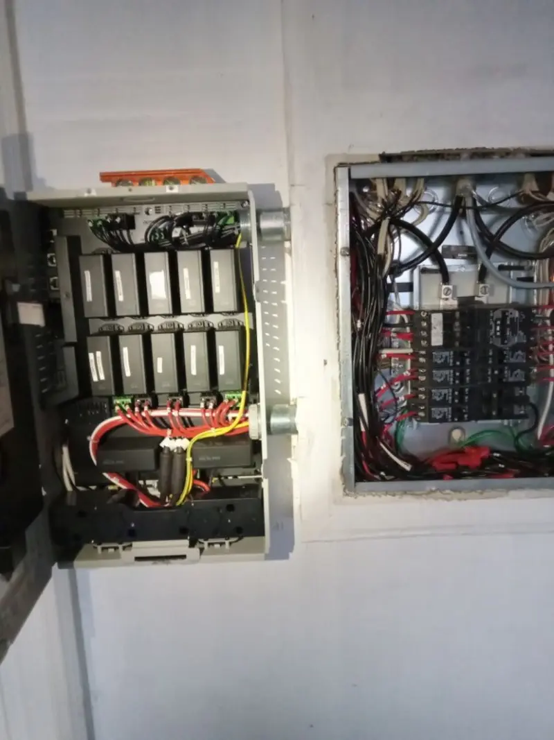 Electrical panel upgrade completed for Security Camera Wiring in Sheboygan